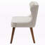 Canapé 2 places Sage avec revêtement en bois brun et tissu beige, H 32,18 po x l 40,75 po x P 23,81 po