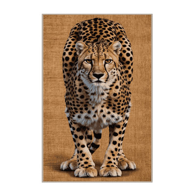 Washable Saharan Cheetah Big Cats Area Rug