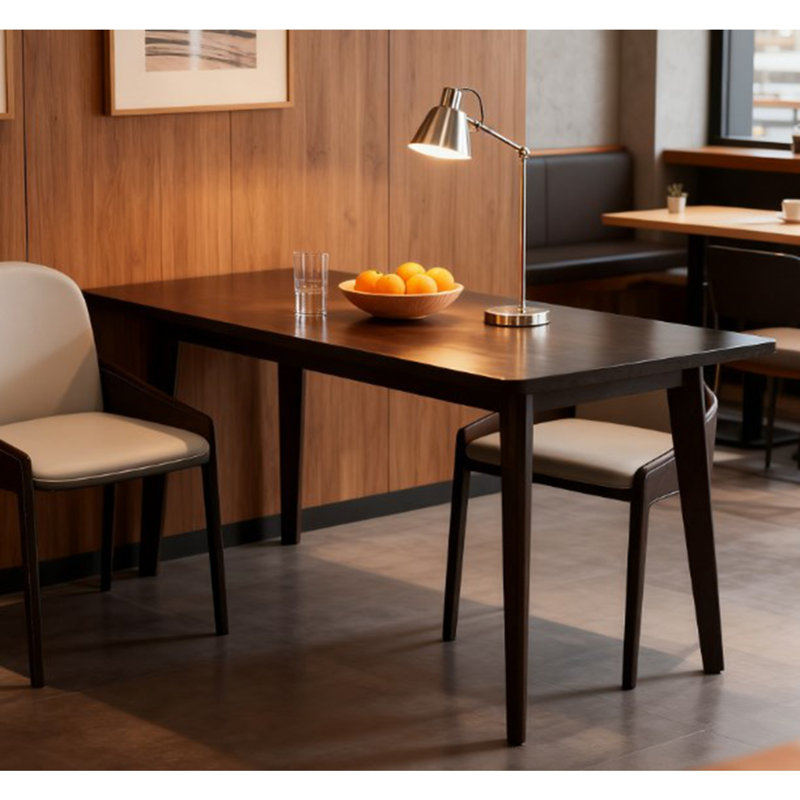 Table de cuisine Mid-Century Nordic, Acajou foncé