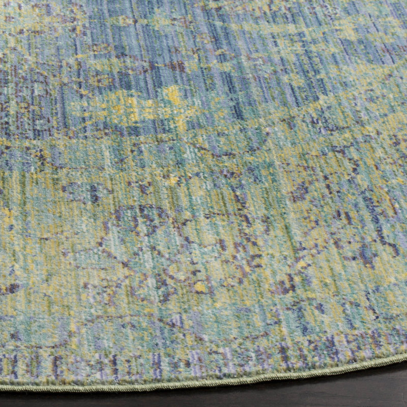 Embrya Valencia Performance Oriental Rug, Round 6'7"