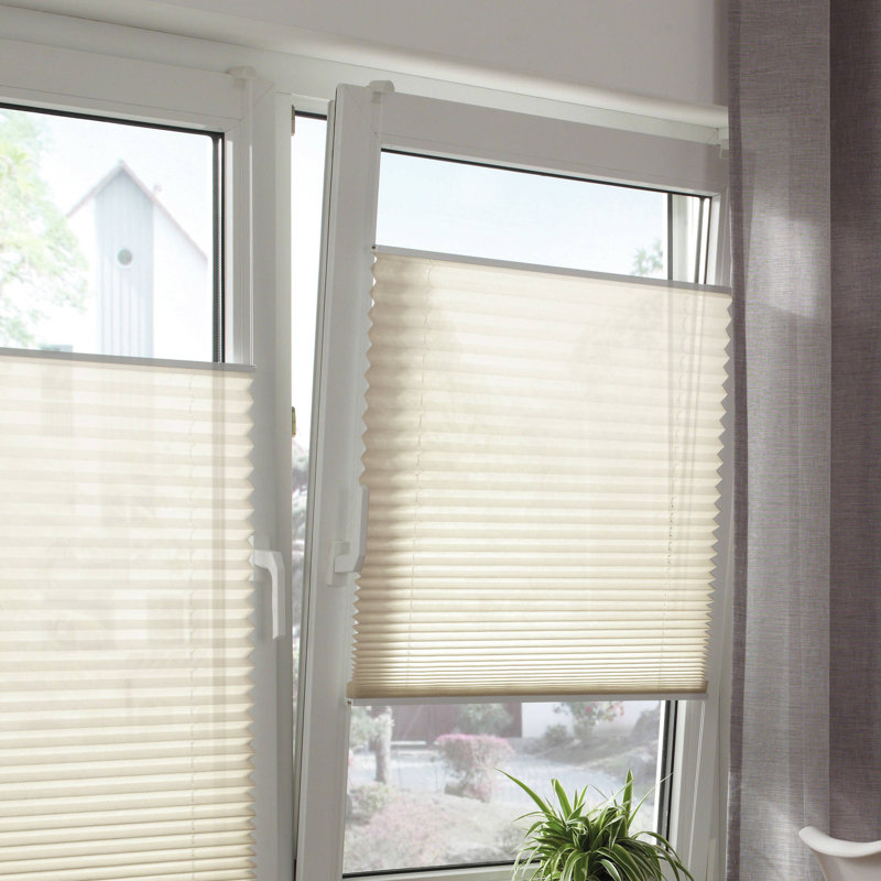 Semi Sheer Pleated Shade, Ivory, 130cm L x 95cm W