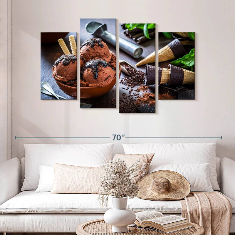 Chocolate Ice Cream, 32" H x 52" W