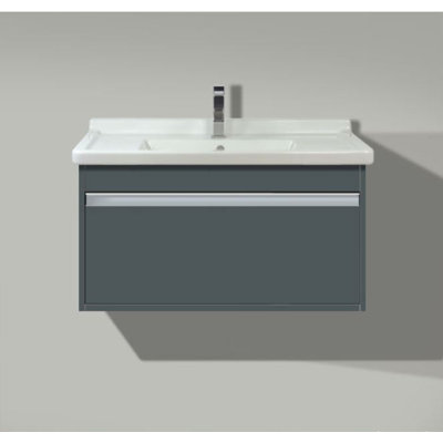 Meuble-lavabo mural simple 32 po