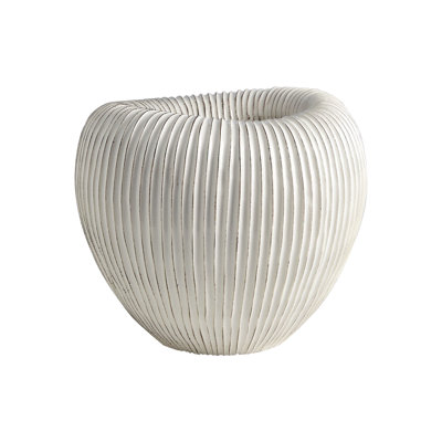 Baleen Ivory 13.5'' Ceramic Table Vase