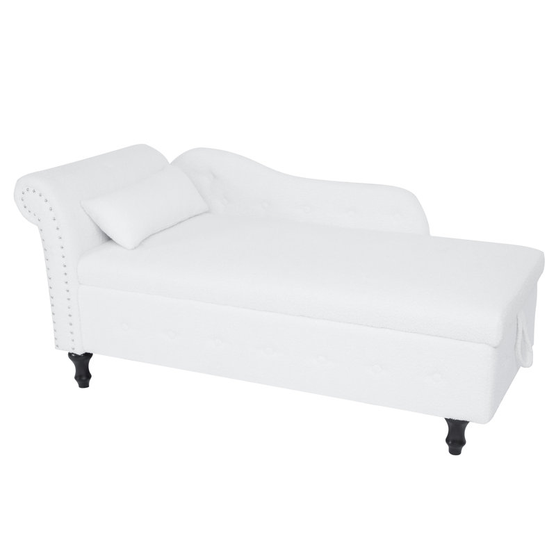 Méridienne Casy, 100 % polyester beige