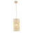 Boho 10" 1-Light Dimmable Rope Weave Pendant Chandelier