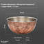 Buckingham Stainless Steel Mixing Bowl Hammered & Copper Finish  -123036691