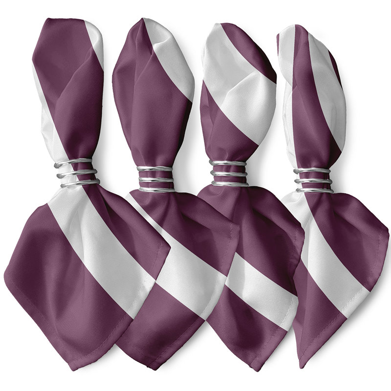 Ensemble de serviettes 4 pièces Woodmont, L 18 po x L 18 po, Prune