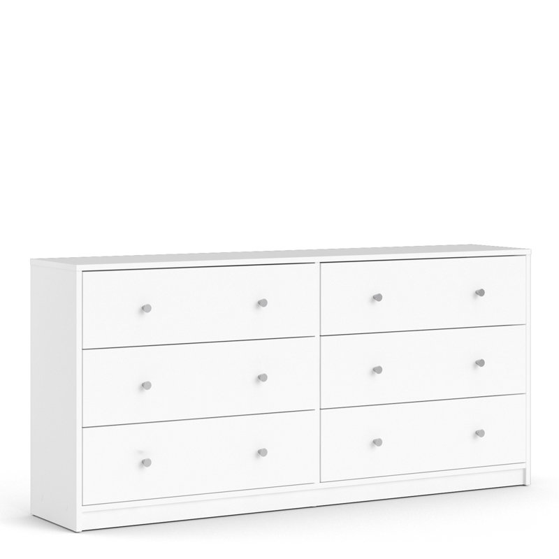 Gott 6 Drawer 143.1cm W Dresser, White