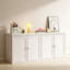 Armoire de cuisine avec portes doubles, armoire à café avec tablettes réglables, buffet pour la salle à manger, le salon ou le vestibule, armoire blanche moderne