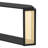 Narrow Console Table With Unique Irregular Top Design & Open Shelf-644746435