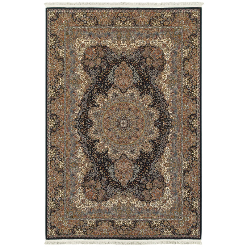 Knepp Oriental Indoor Rug, Rectangle 3'10" x 5'5"