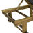 Trabuco Modern 2-Piece Acacia Wood Outdoor Chaise Lounge Chair & Side Table Set, Adjustable Sling Backrest with Wheels, Teak Brown/Dark Gray-1193693701