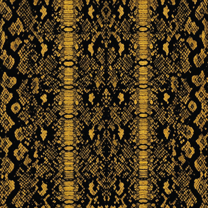 Couvertures à texture de peau de serpent, L 50 po x H 60 po, Or foncé noir