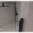 Space-saving Bifold Design Tempered Glass Stylish Black Frame For Small Bathrooms
