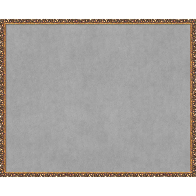 Tableau magnétique encadré bronze antique, 34" H x 42" W