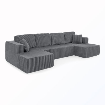 U-shape Upholstered Sectional Sofa