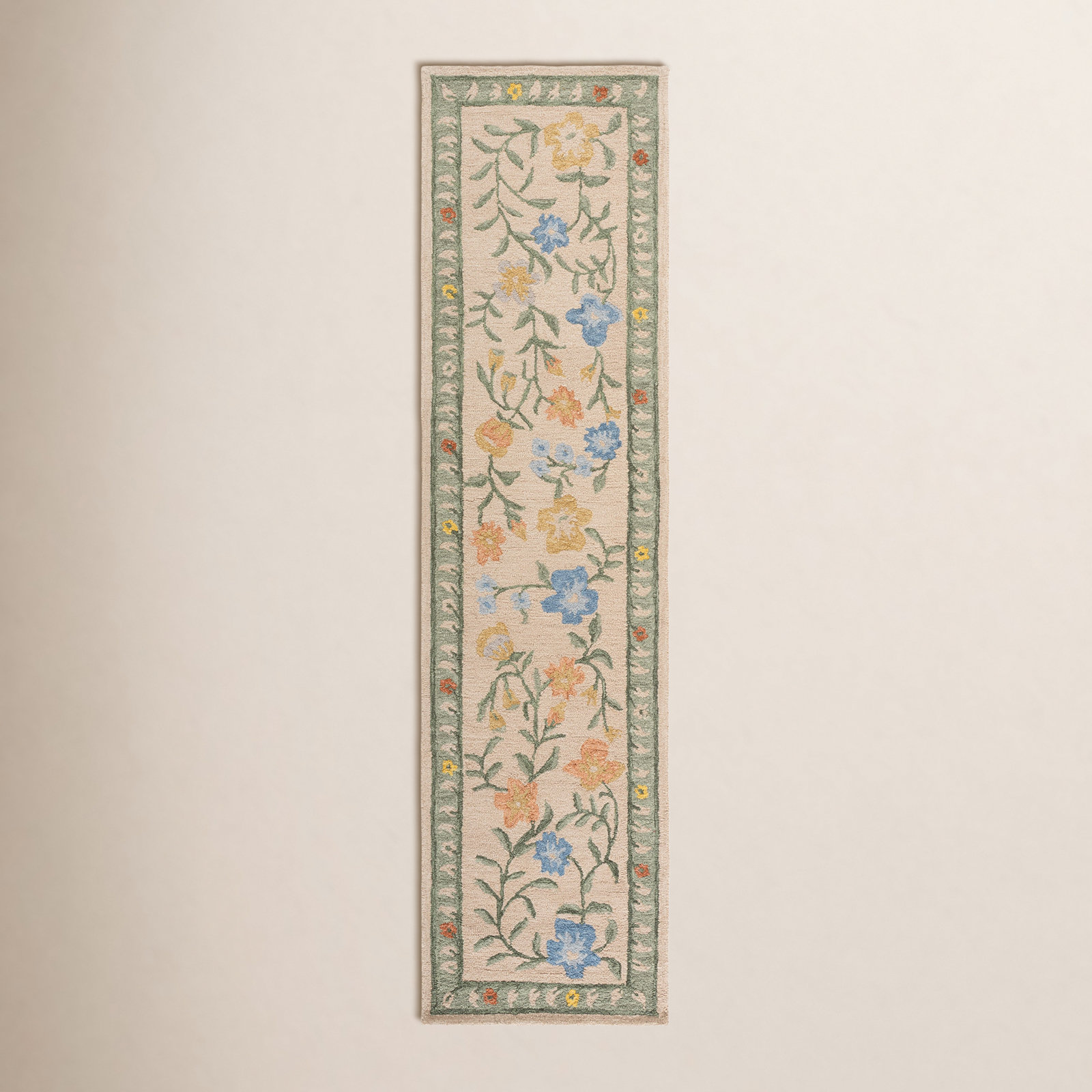 Martha Stewart Hand-Tufted Floral Wool Rug, Runner 2'3" x 9'