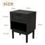 40cm W Solid Wood Bedside Table-1229938162