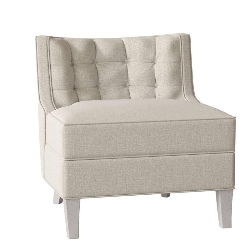 Social Sunbrella® Boucle Tufted Chair, Filigree Ivory, Bisque