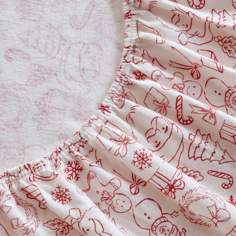 Ensemble de draps 3 pièces TG 100% coton, Doodles