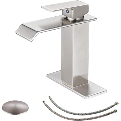 Robinet de salle de bains monotrou avec ensemble de drainage