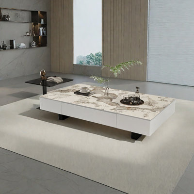 Creative rectangular SLATE coffee table