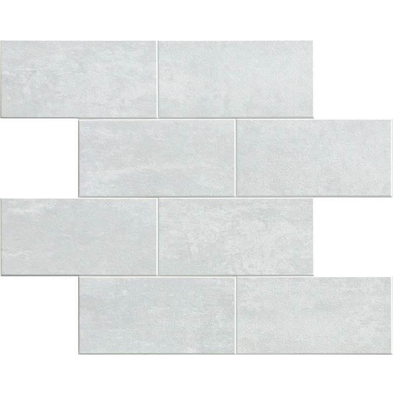 Carrelage style métro auto-adhésif en vinyle 12 po x 12 po, Argent