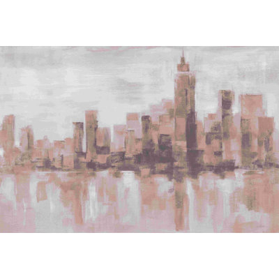Misty Day In Manhattan Pink Gray