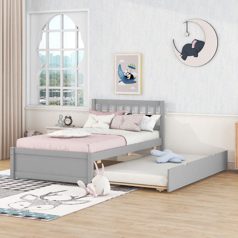 Hartfo Platform Bed, Gray
