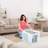 Brayden Studio® 84L Storage Container w/Snap Lid & Clip Lock Handle, Clear