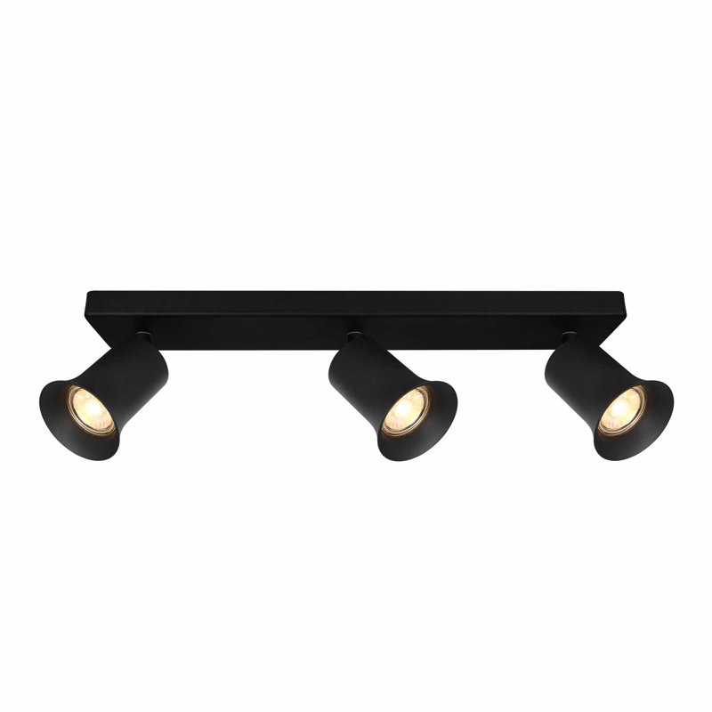 Alizette Flush Mount, White, Black