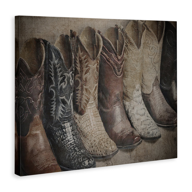 Art texturé sur toile Texan, H 16 po x l 20 po