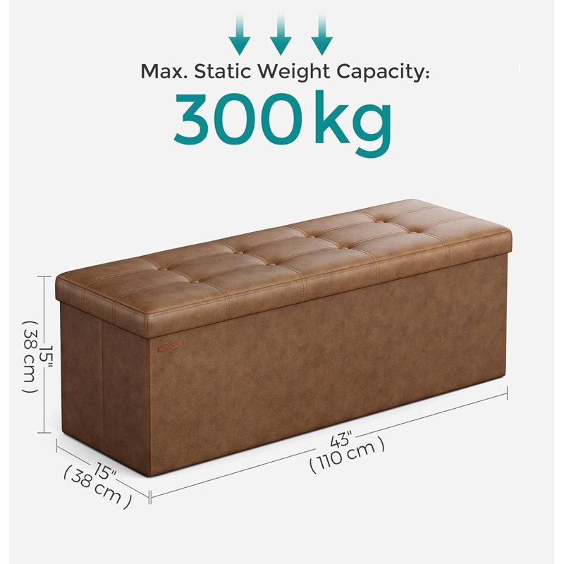 Storage Bench, Coffee Brown