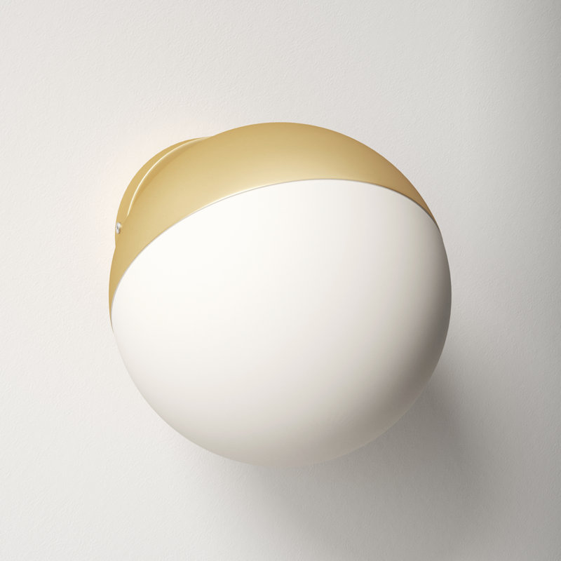 Hastings Steel Armed Sconce, Metallic Gold