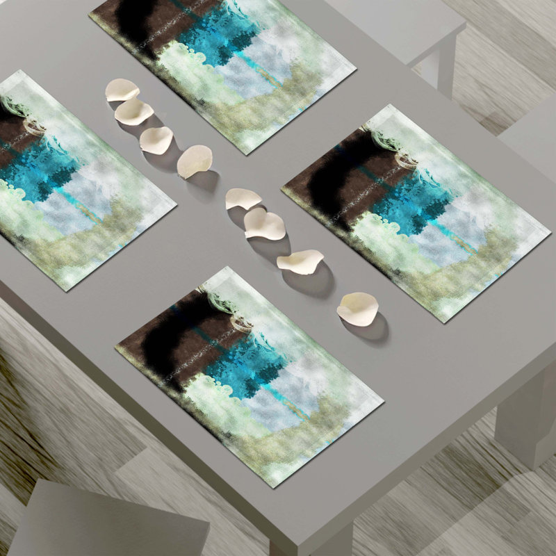 Napperon abstrait en polyester