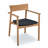 Amira Wood Premium All-Weather Wicker Outdoor Stacking Dining Armchair