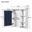 Armoire à pharmacie de salle de bain avec miroir et rangement-802712154