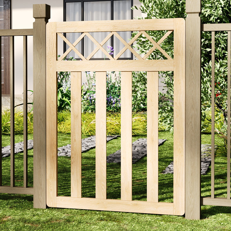 Towanna Wood Gate, 7.6 ft. H x 10 ft. W, Natural