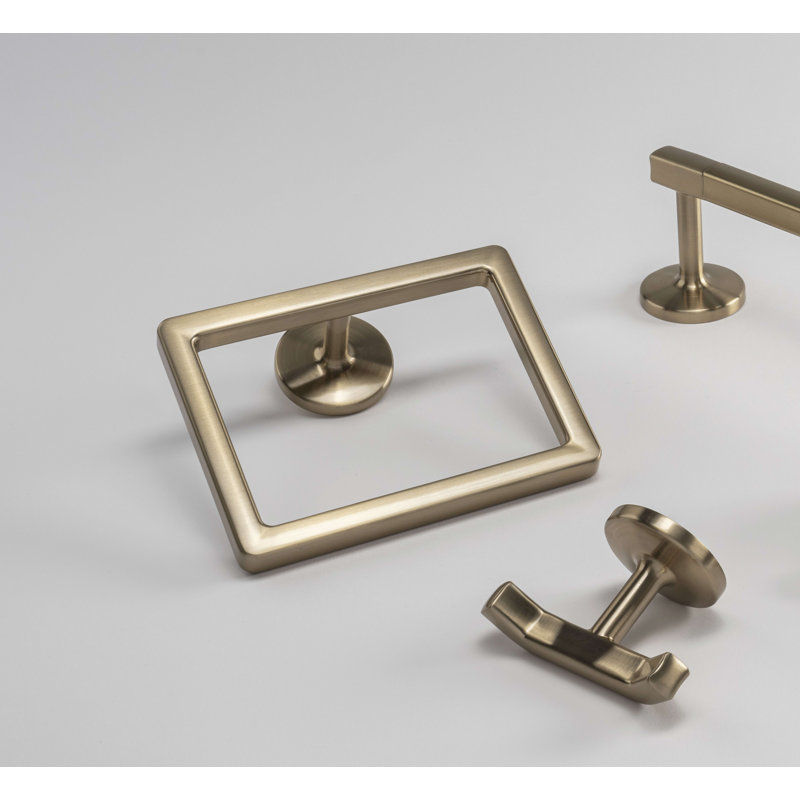 Anneau à serviettes de la collection Woodward - Bronze champagne 5 - 13/16 "x 6 1/2", Bronze champagne