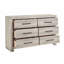 Commode à six tiroirs, commode en bois pour chambre à coucher