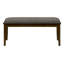 Banc, 44 po rectangulaire, rembourré, bois, salle à manger, cuisine, entrée, bois massif