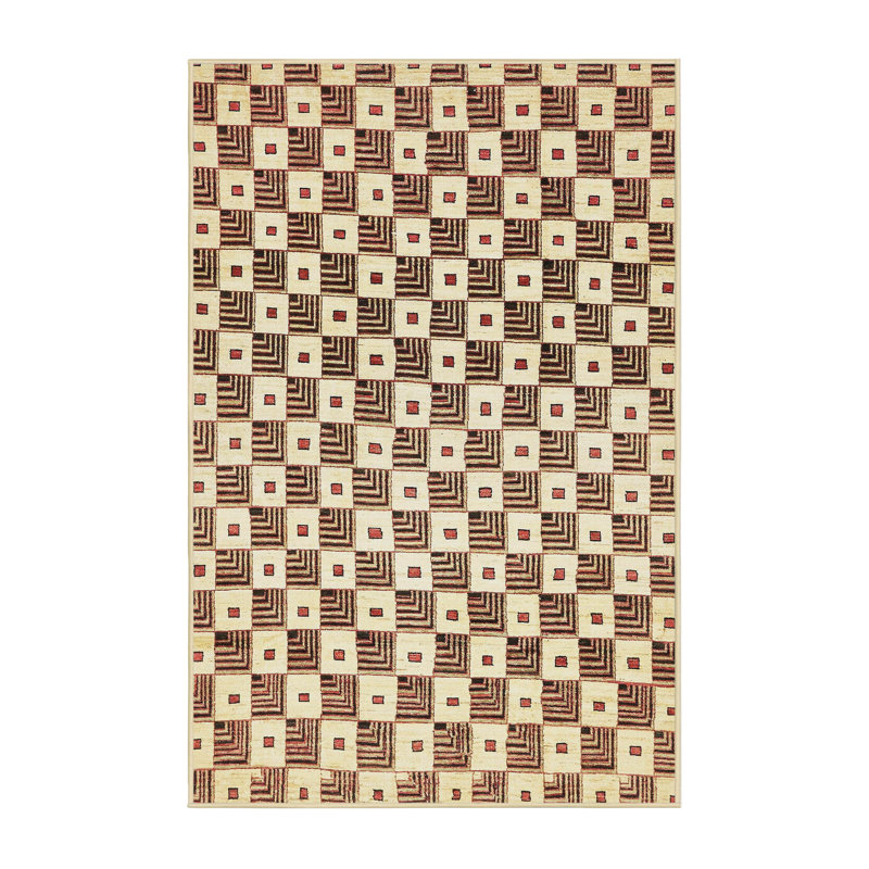4 - Tapis abstrait moderne 334, Rectangle 5 pi x 7 pi
