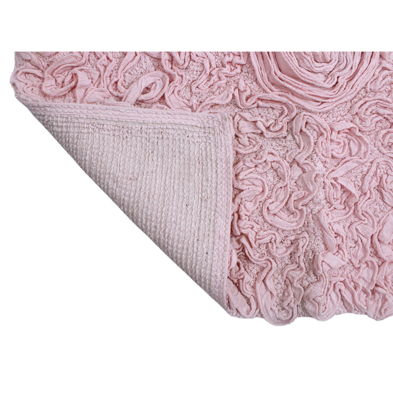 Freida Bath Rug Set, Pink