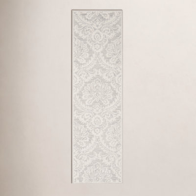 Tansy Silver Ivory Hand-Tufted Floral Wool Rug
