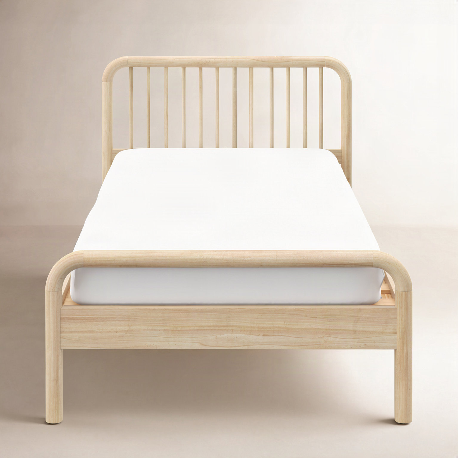 Porto Twin Bed, Natural