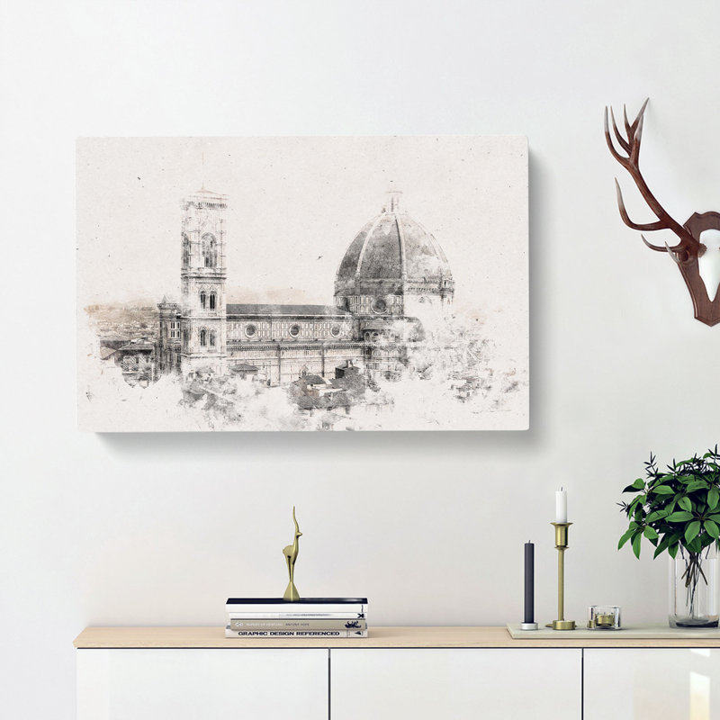 Florence Cathedral In Italy - Wrapped Canvas, 40cm H x 60cm W x 3cm D