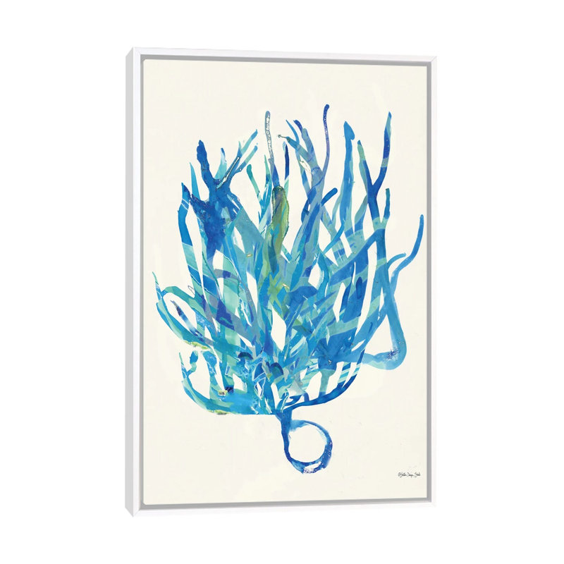 Coral Medley II by Stellar Design Studio - Painting on Canvas, 101.6 cm H x 66.04 cm W, White Floater Frame