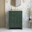 Meuble-lavabo moderne 24 po avec lavabo en céramique, 2 tiroirs, porte à fermeture en douceur-565284678