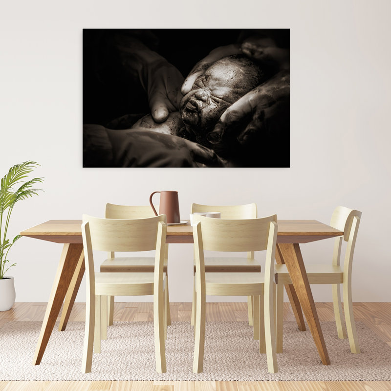 Miracle de la Naissance - Affiche d'architecture contemporaine abstraite, 32" H x 48" W